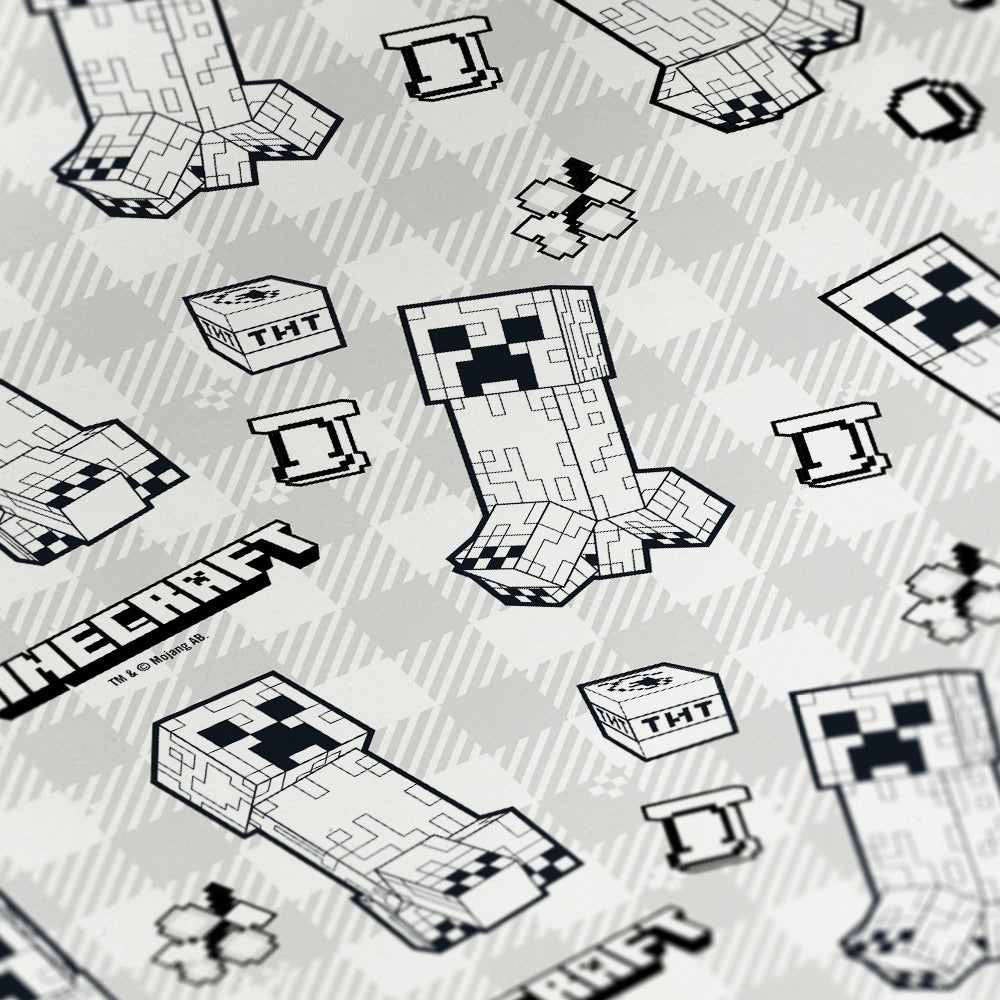 Minecraft Color Me Creeper Matte Gift Wrap