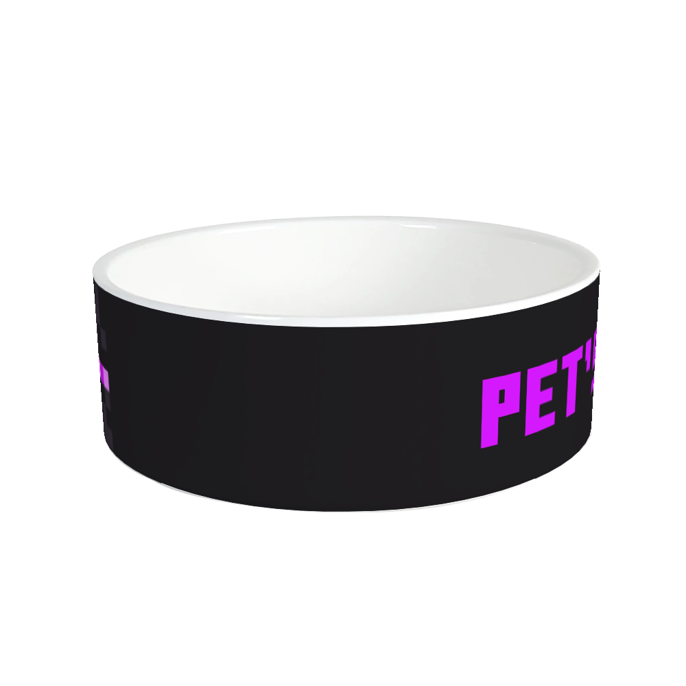 Minecraft Enderman Big Face Personalized Pet Bowl