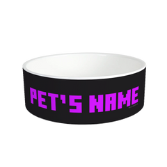 Minecraft Enderman Big Face Personalized Pet Bowl