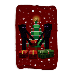 Minecraft Enderman Gifts Sherpa Blanket