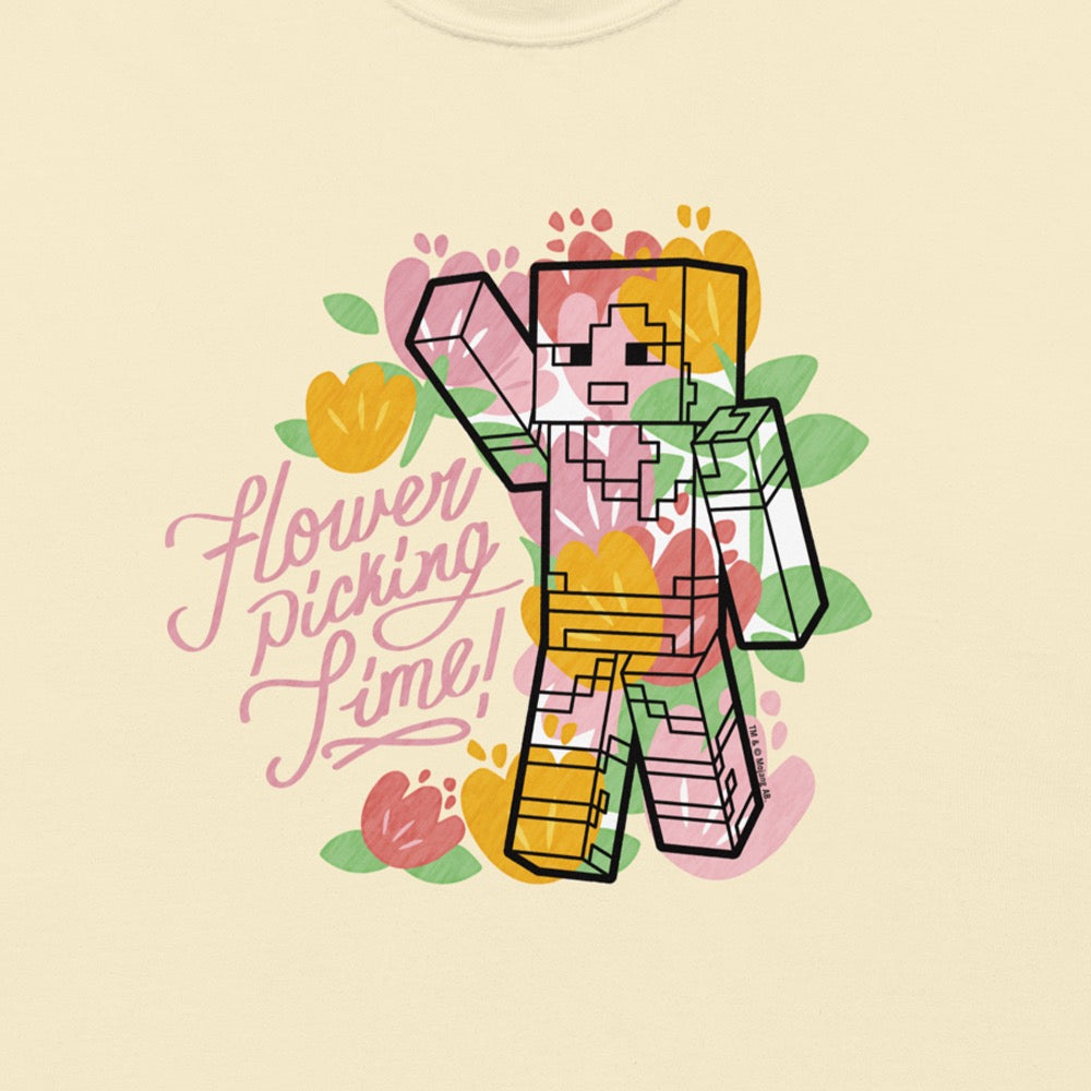 Minecraft Flower Picking Time T-Shirt