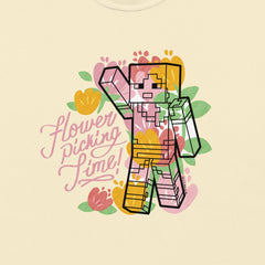 Minecraft Flower Picking Time T-Shirt