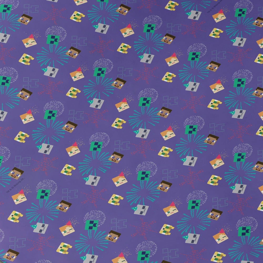 Minecraft Firework Wrapping Paper