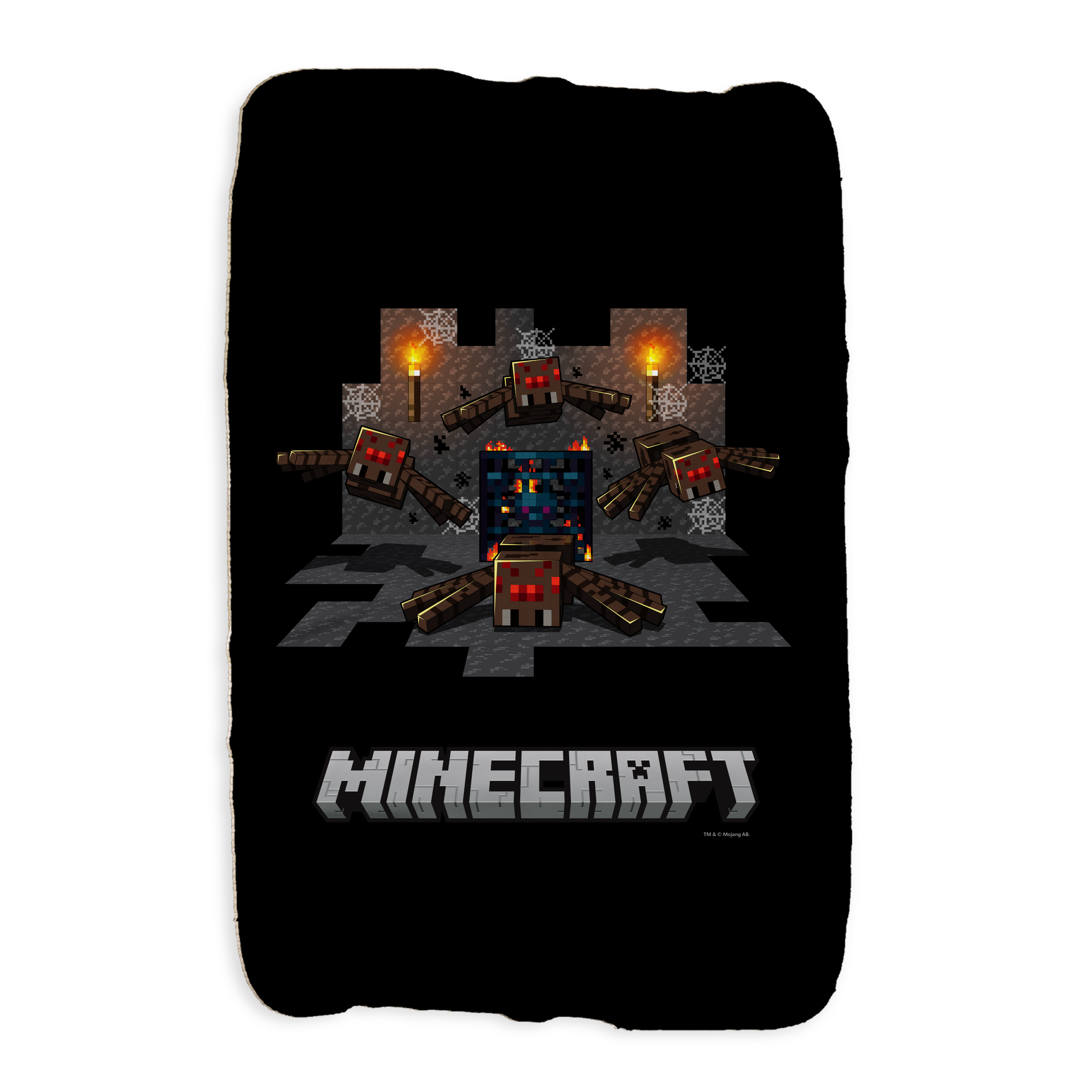Minecraft Spider Cave Sherpa Blanket