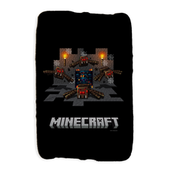 Minecraft Spider Cave Sherpa Blanket