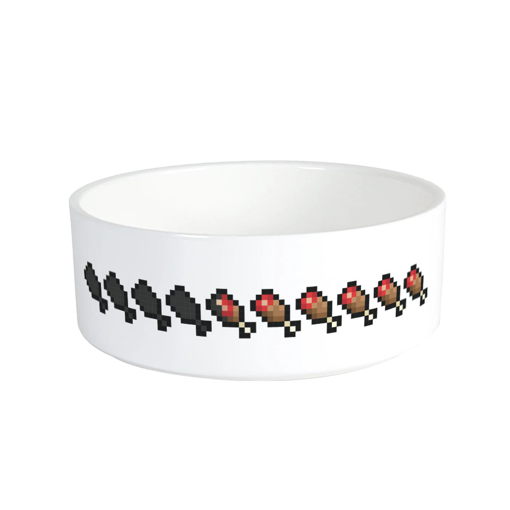Minecraft Hunger Bar Pet Bowl