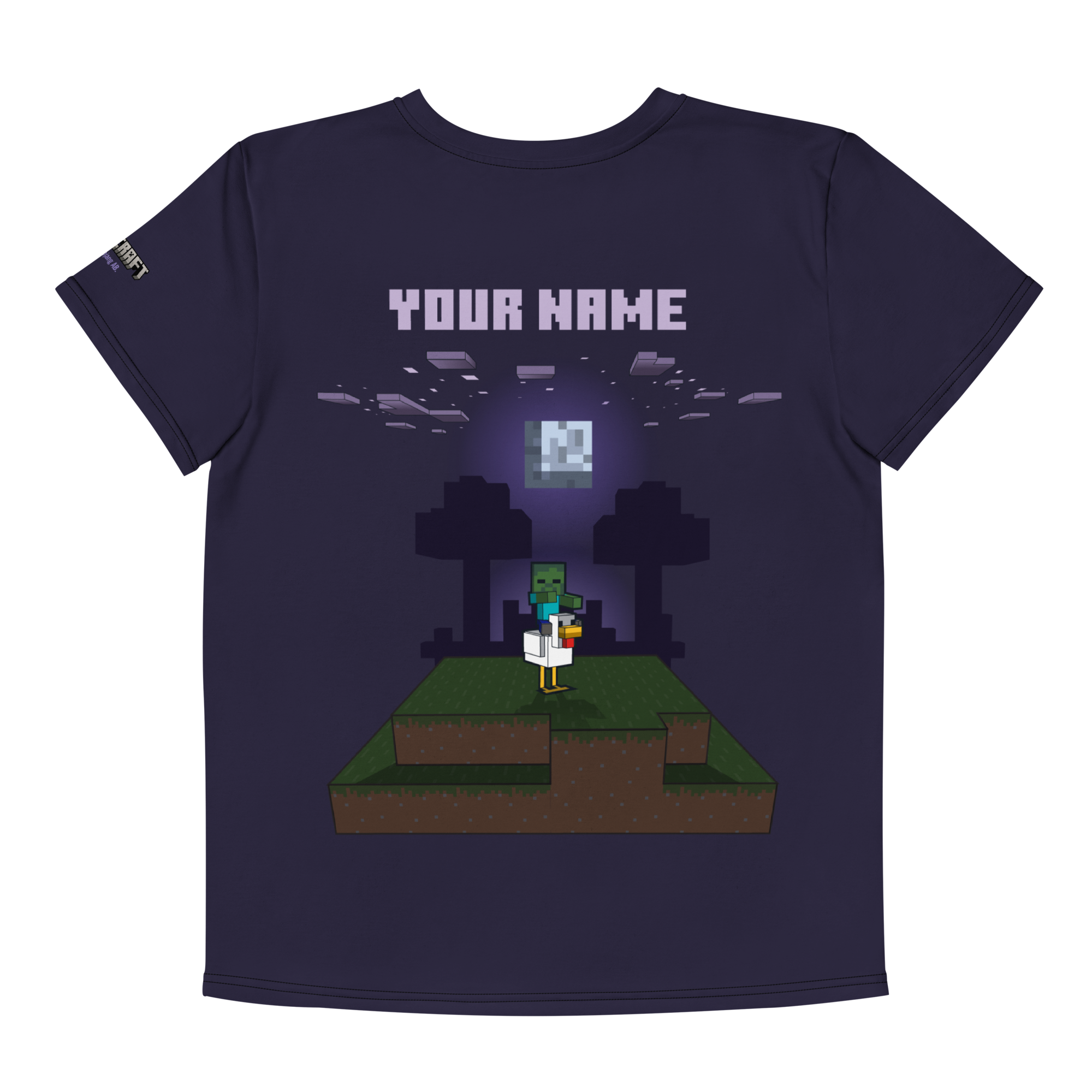 Minecraft Chicken Jockey Kids Personalized T-Shirt
