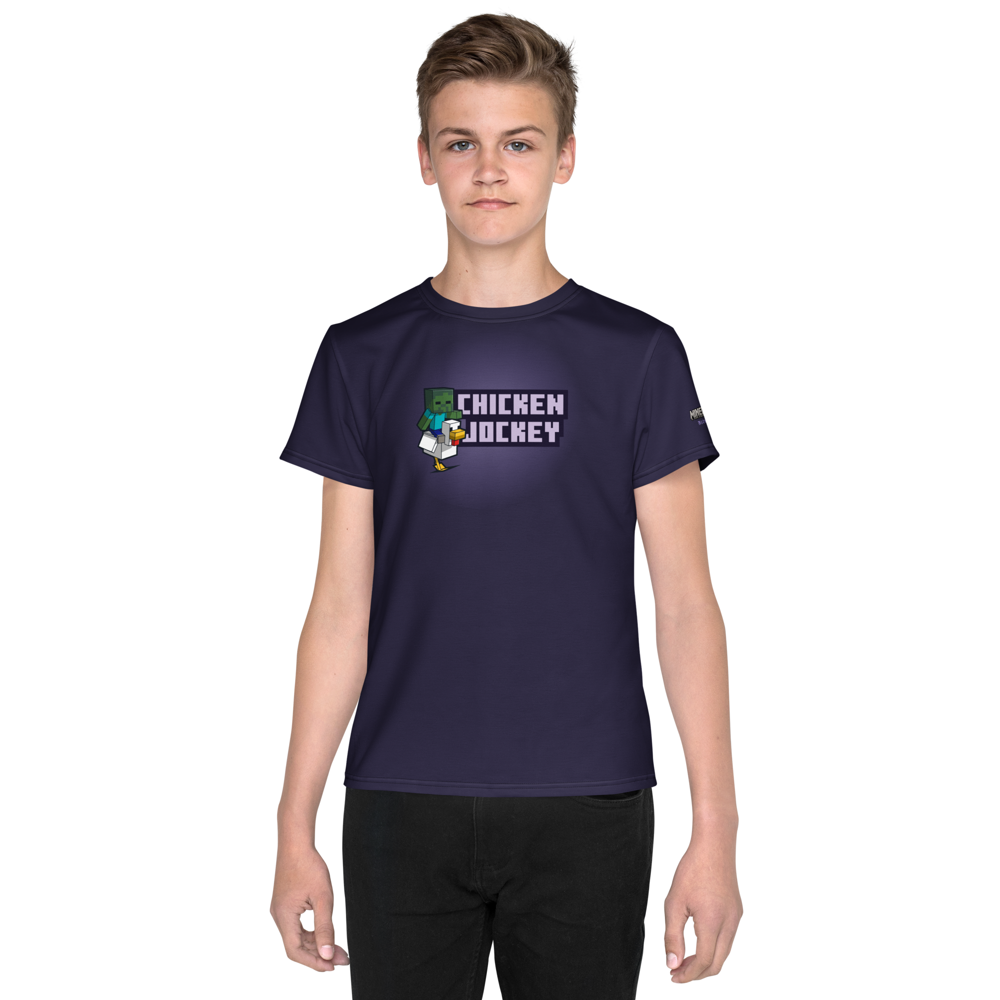 Minecraft Chicken Jockey Kids Personalized T-Shirt