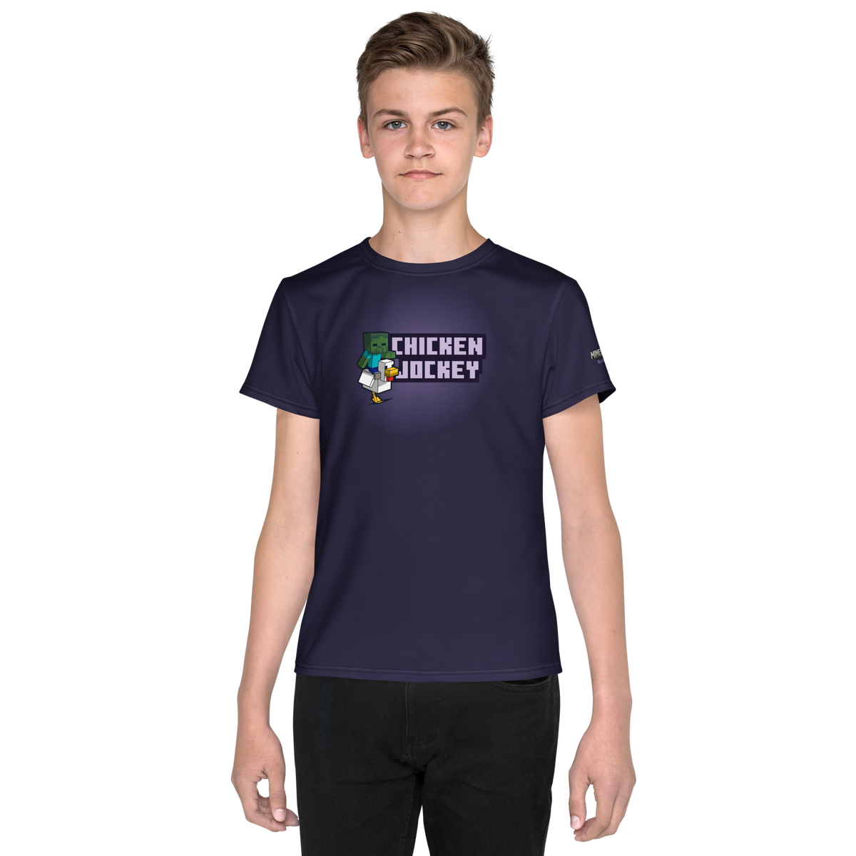 Minecraft Chicken Jockey Kids Personalized T-Shirt