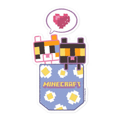 Minecraft Kitten Pocket Die Cut Sticker