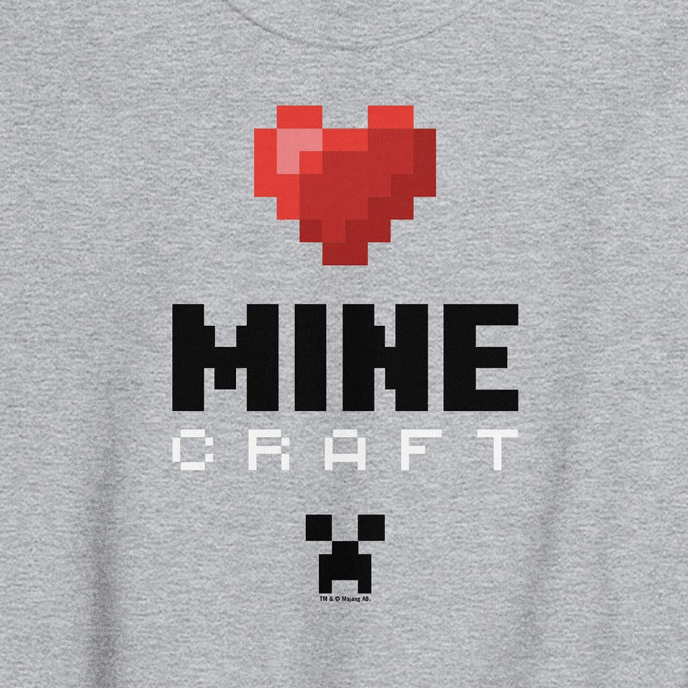 Minecraft Heart Sweatshirt