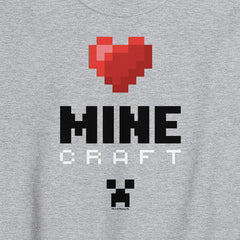 Minecraft Heart Sweatshirt