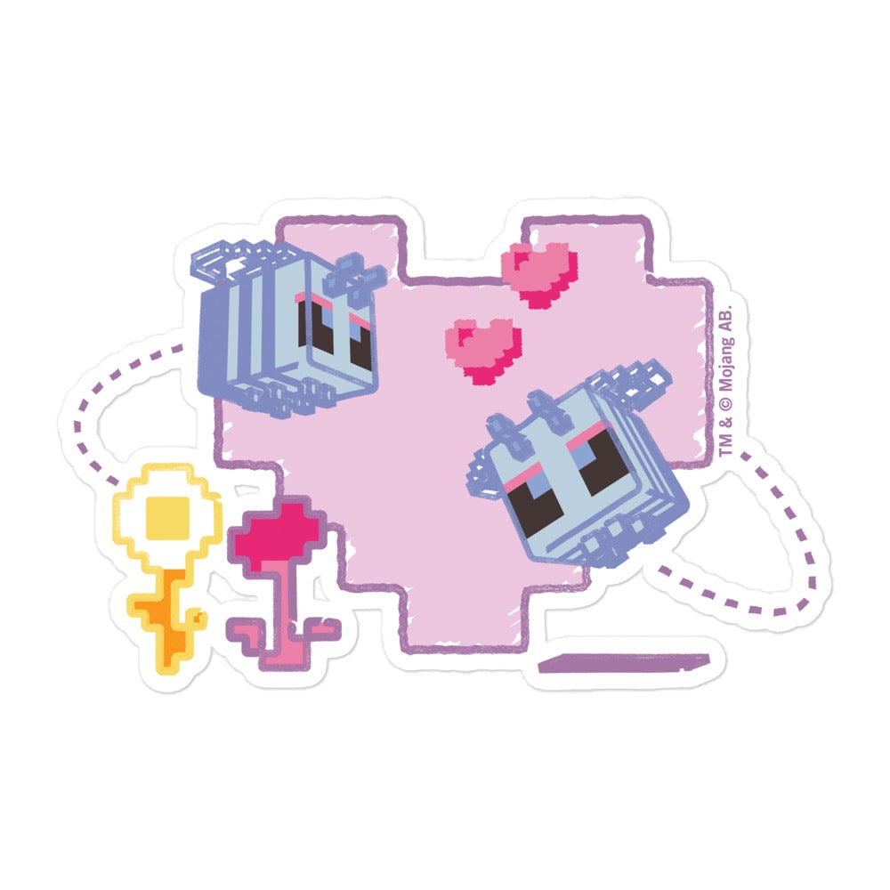 Minecraft My Overworld Wouldn't Be The Same Without You Die Cut Sticker