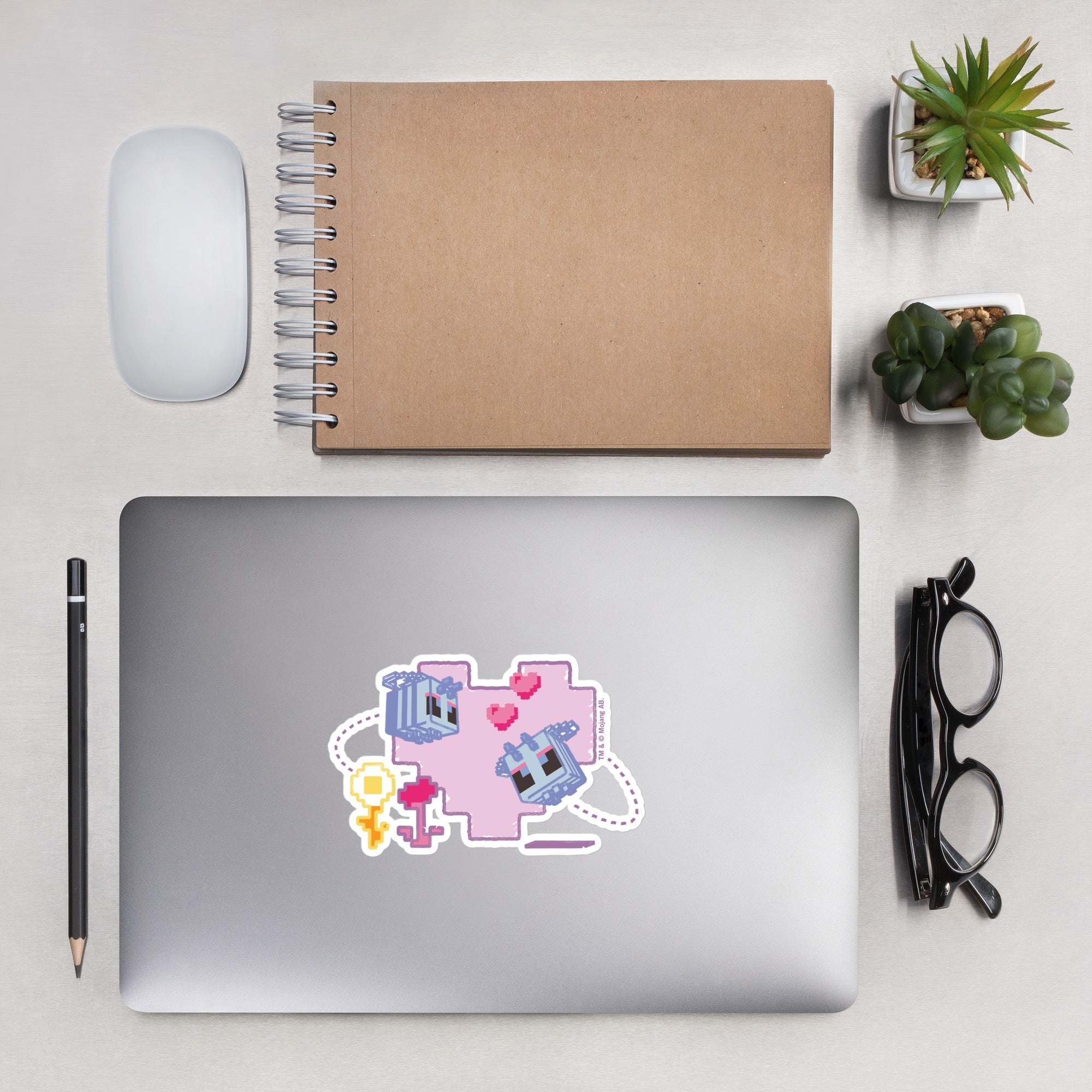 Minecraft My Overworld Wouldn't Be The Same Without You Die Cut Sticker