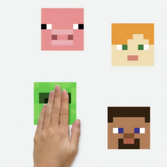 Minecraft Peel and Stick Wall Decals
