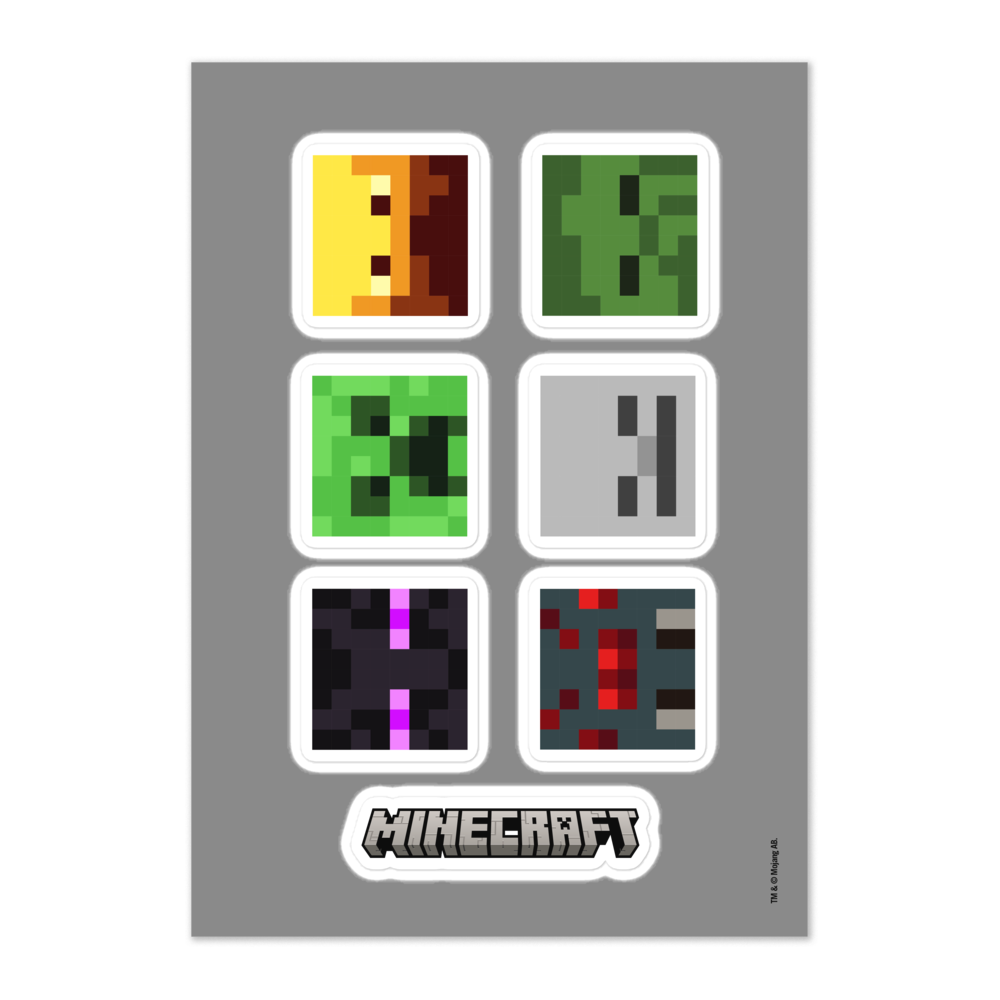 Minecraft Foe Sticker Sheet