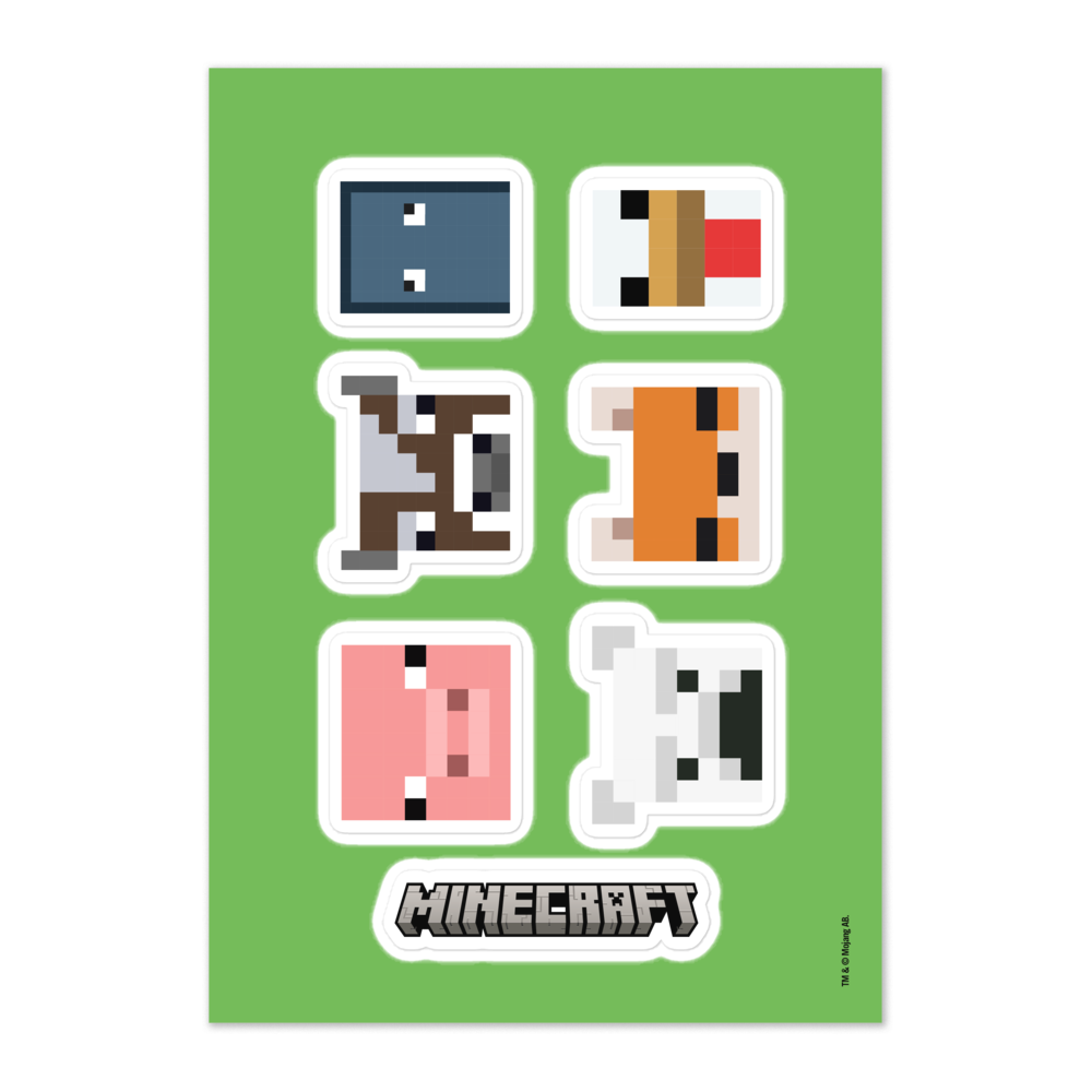 Minecraft Friend Sticker Sheet