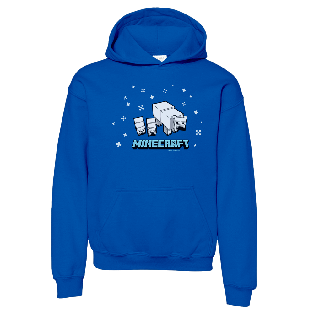 Minecraft Polar Bear Kids Pullover Hoodie