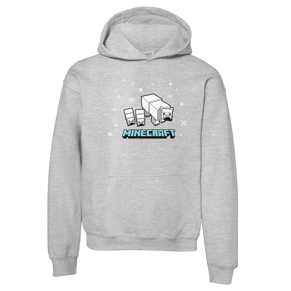 Minecraft Polar Bear Kids Pullover Hoodie