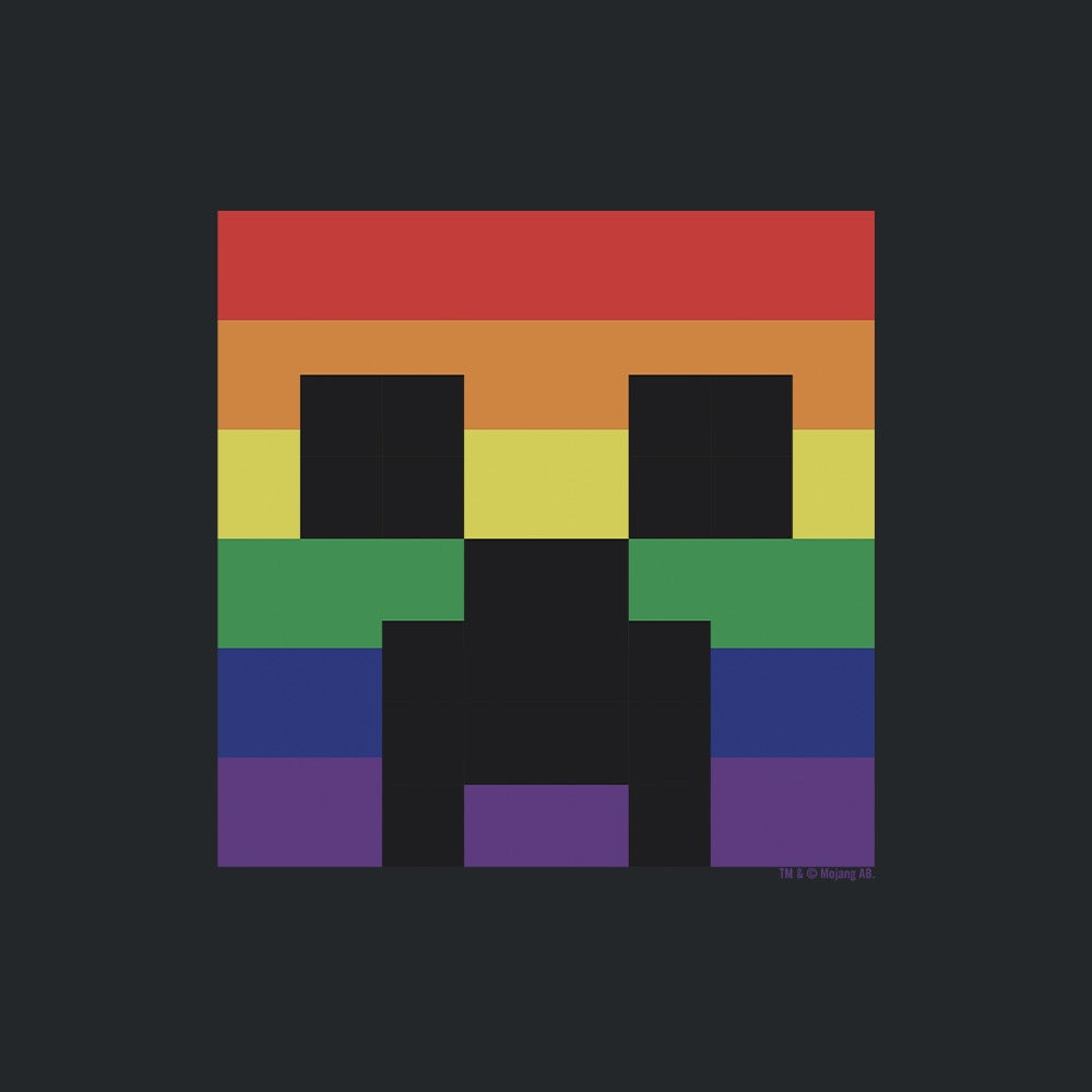 Minecraft Rainbow Creeper Kids Hooded Sweatshirt