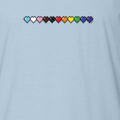Minecraft Rainbow Life Bar Adult Short Sleeve T-Shirt