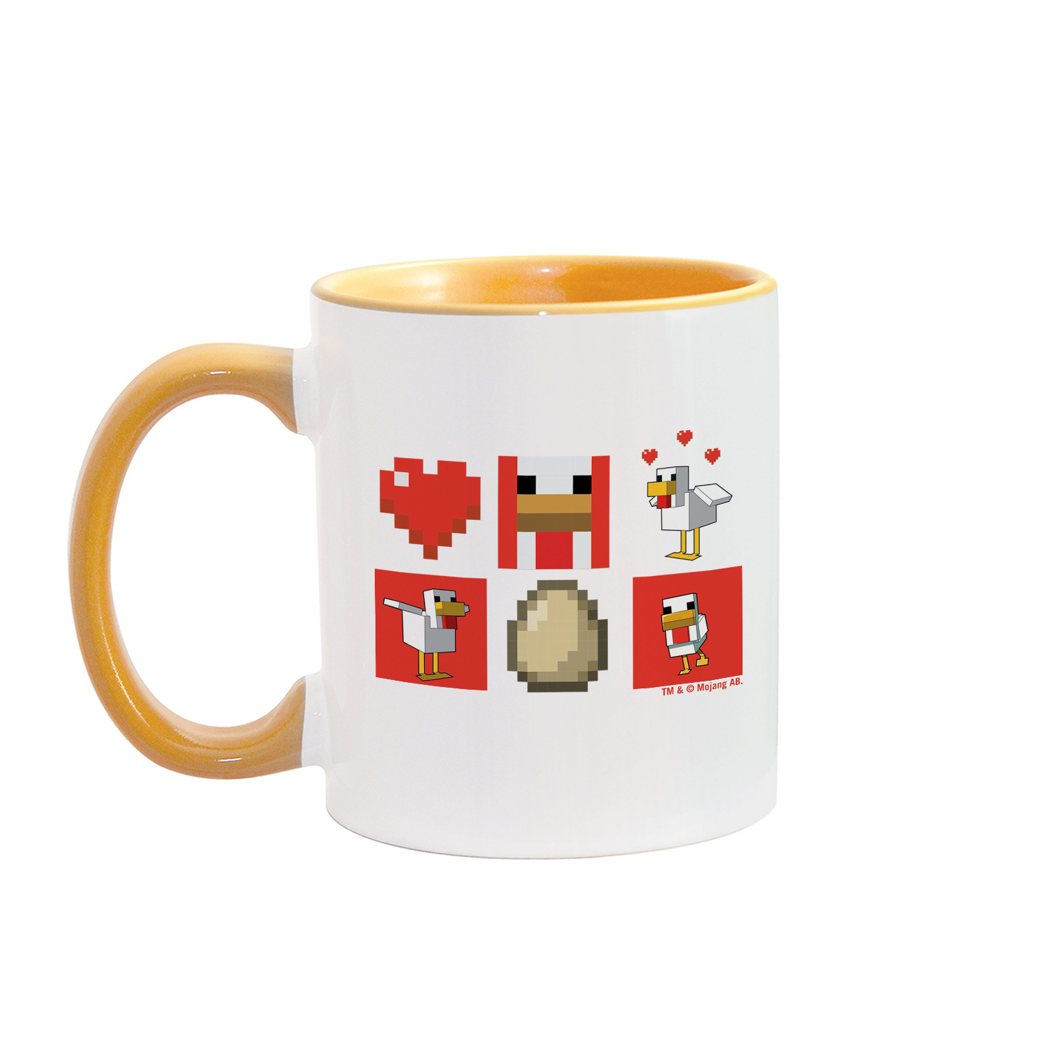 Minecraft Red Chicken Family Two-Tone Mug