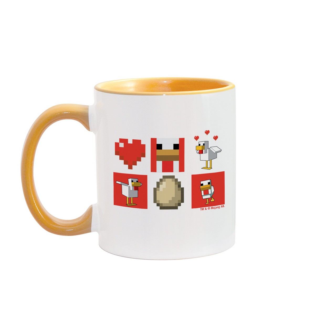 Minecraft Red Chicken Family Two-Tone Mug