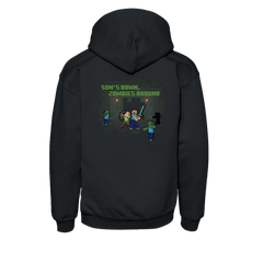 Minecraft Sun's Down, Zombies Around Kids Hoodie