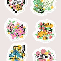 Minecraft Spring Adventure Sticker Sheet