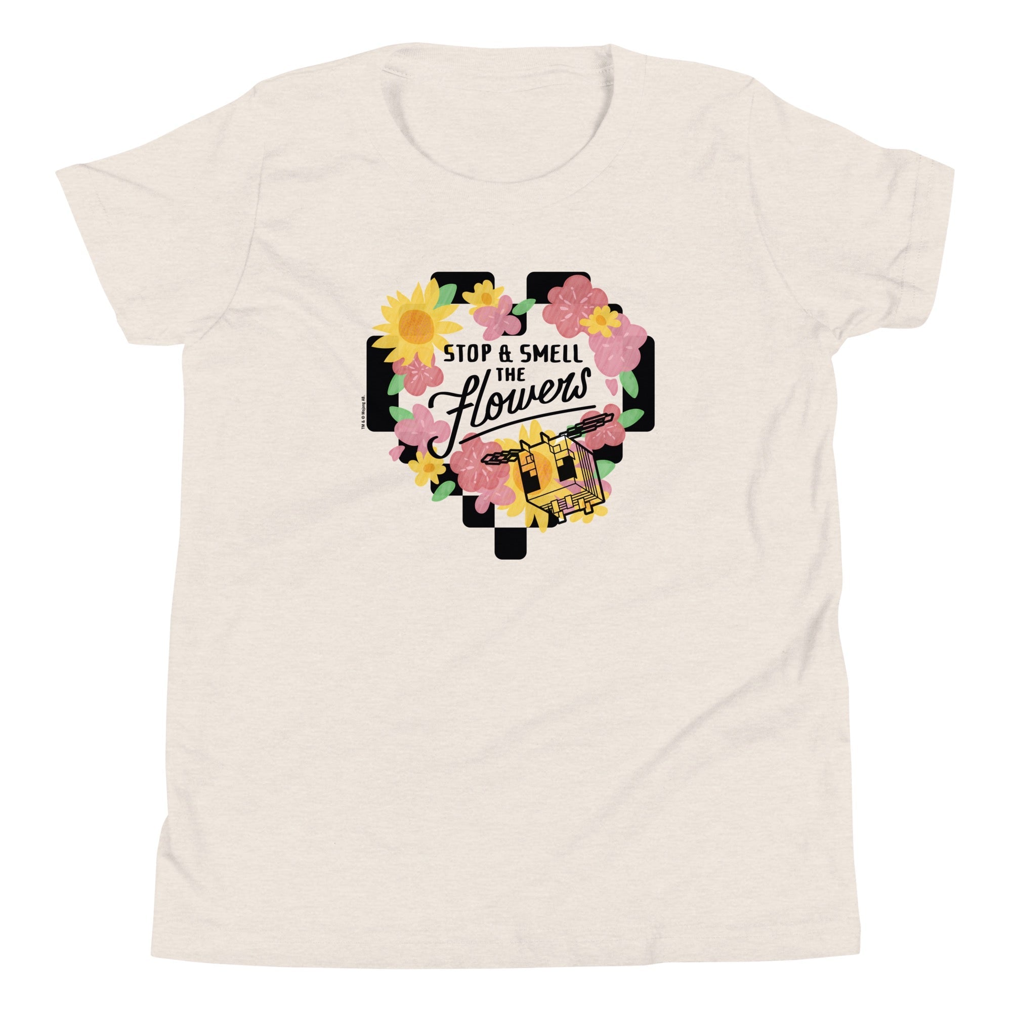 Minecraft Stop & Smell The Flowers Kids Premium T-Shirt