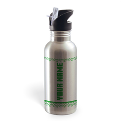 Minecraft Tree Sweater Personalized 20 oz Screw Top Water Bottle with Straw