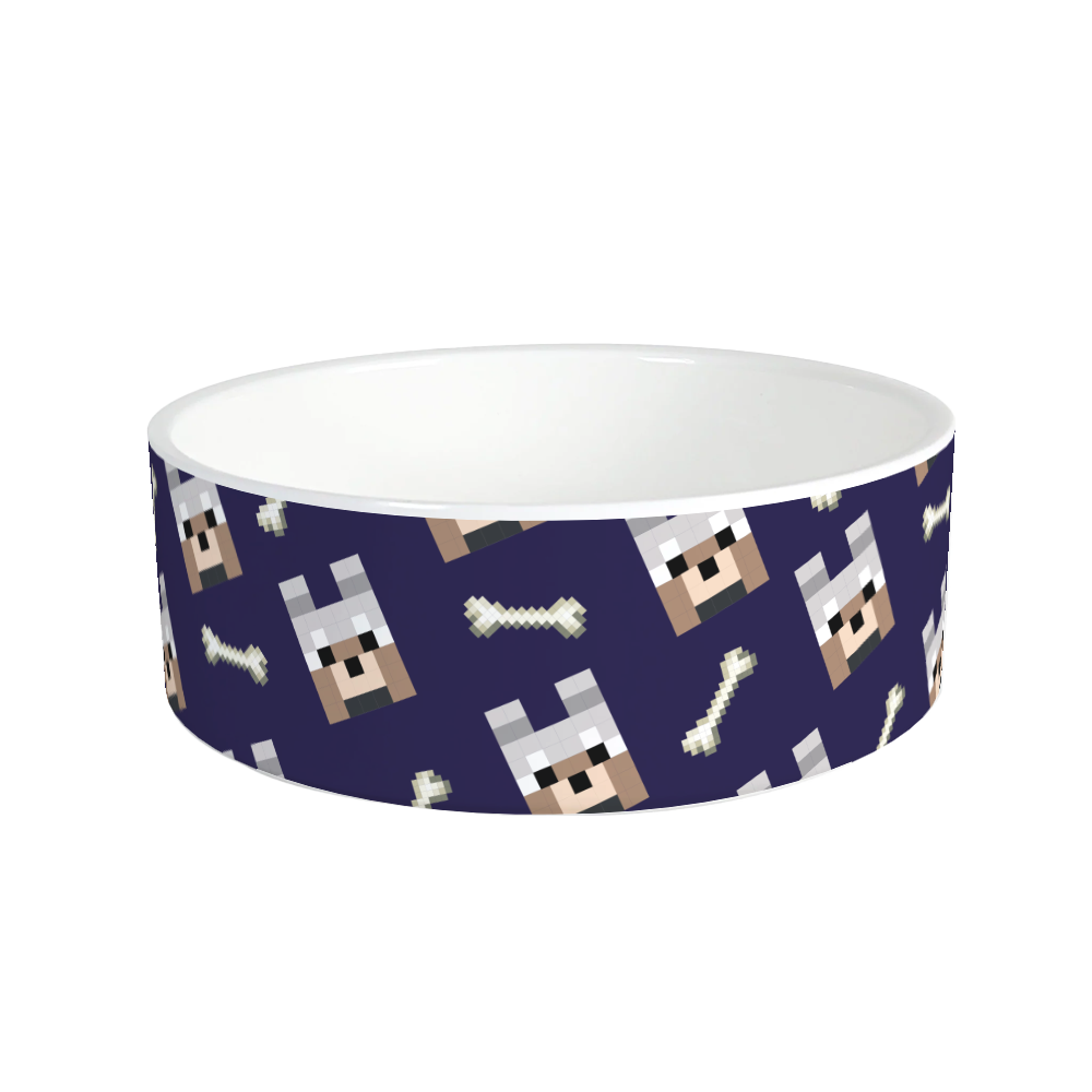 Minecraft Tamed Wolf Pet Bowl