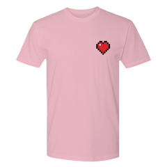 Minecraft Heart Badge Adult Short Sleeve T-Shirt