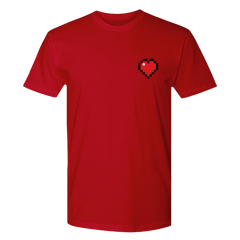 Minecraft Heart Badge Adult Short Sleeve T-Shirt