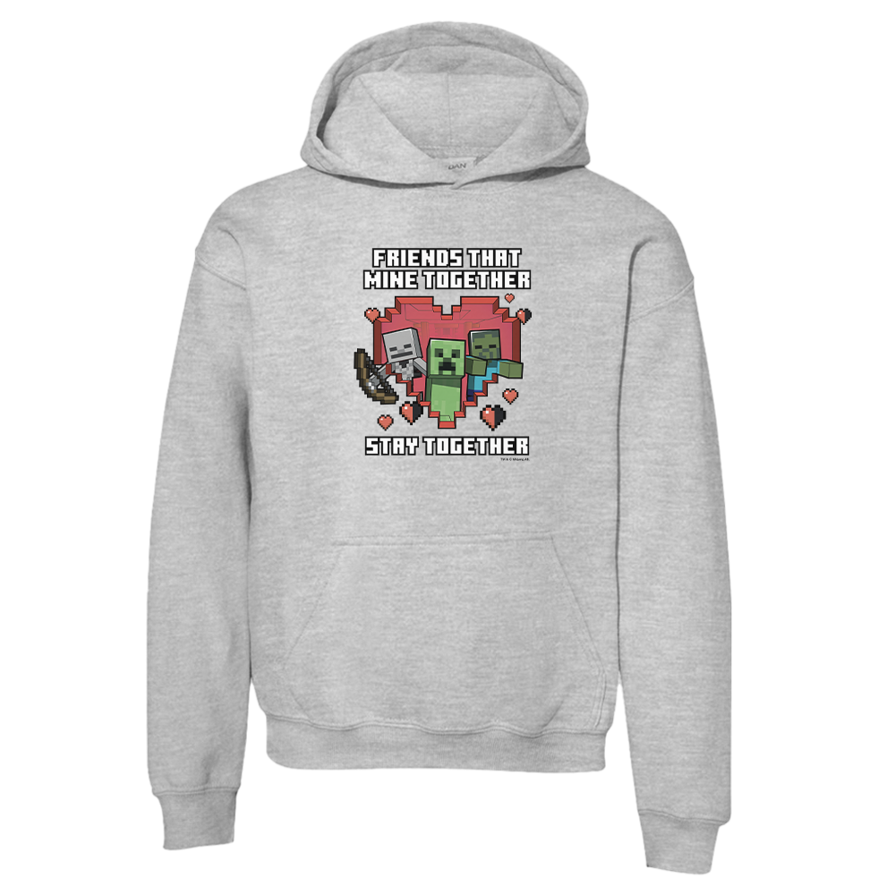 Minecraft Stay Together Kids Hooded Sweatshirt