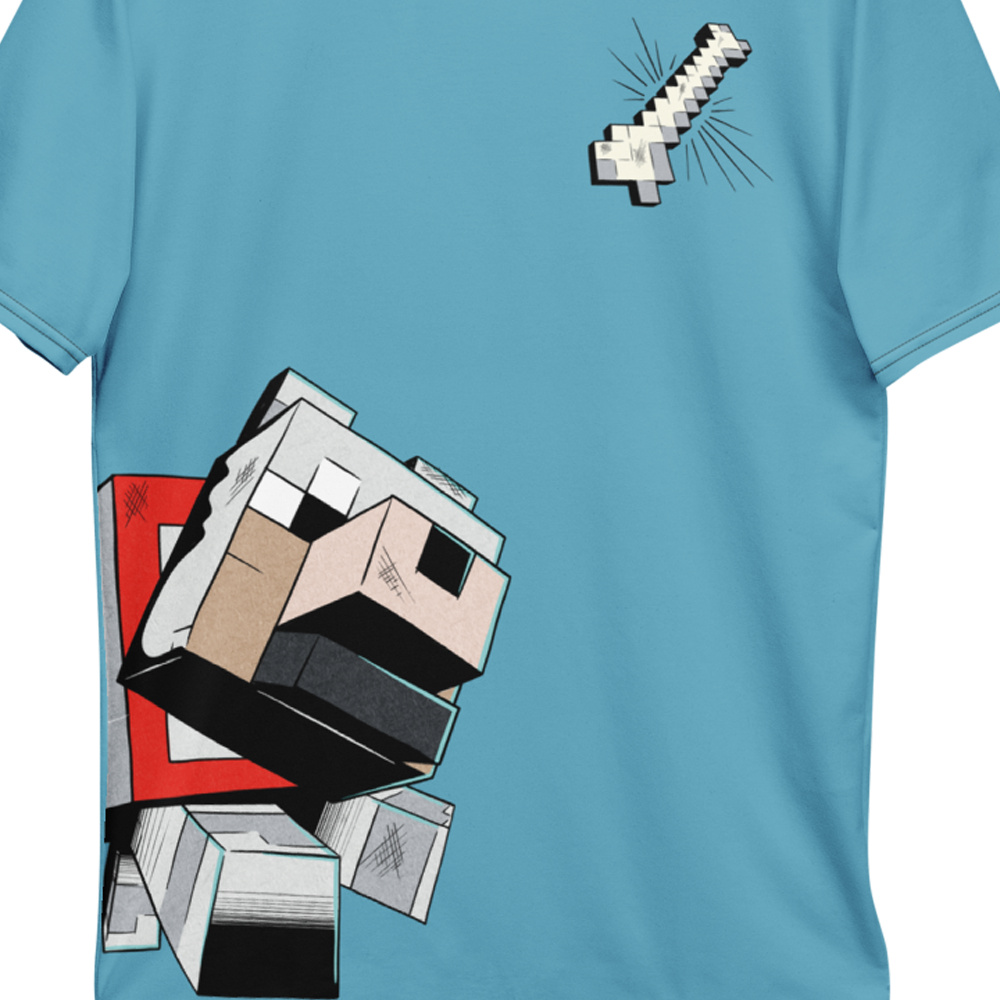 Minecraft Wolf Tamed Unisex Short Sleeve T-Shirt