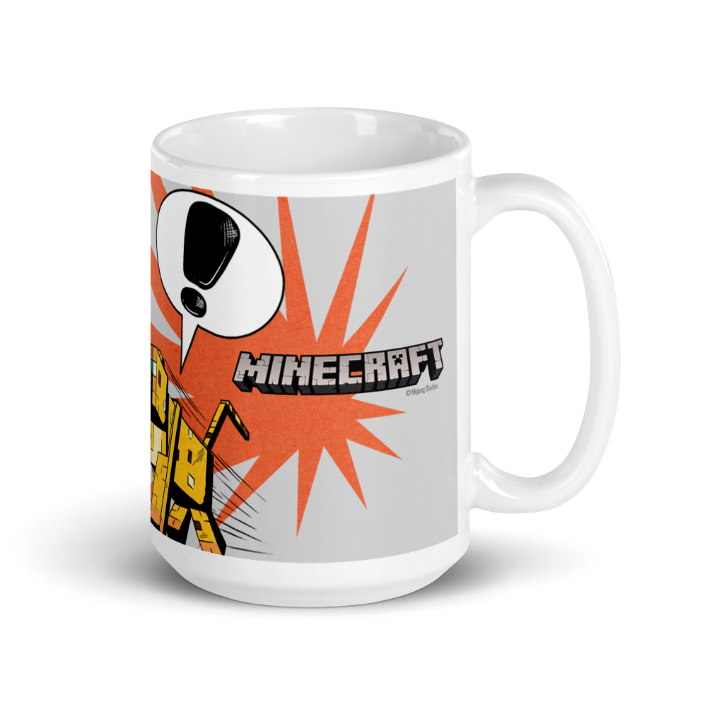 Minecraft Creeper Zoom White Mug