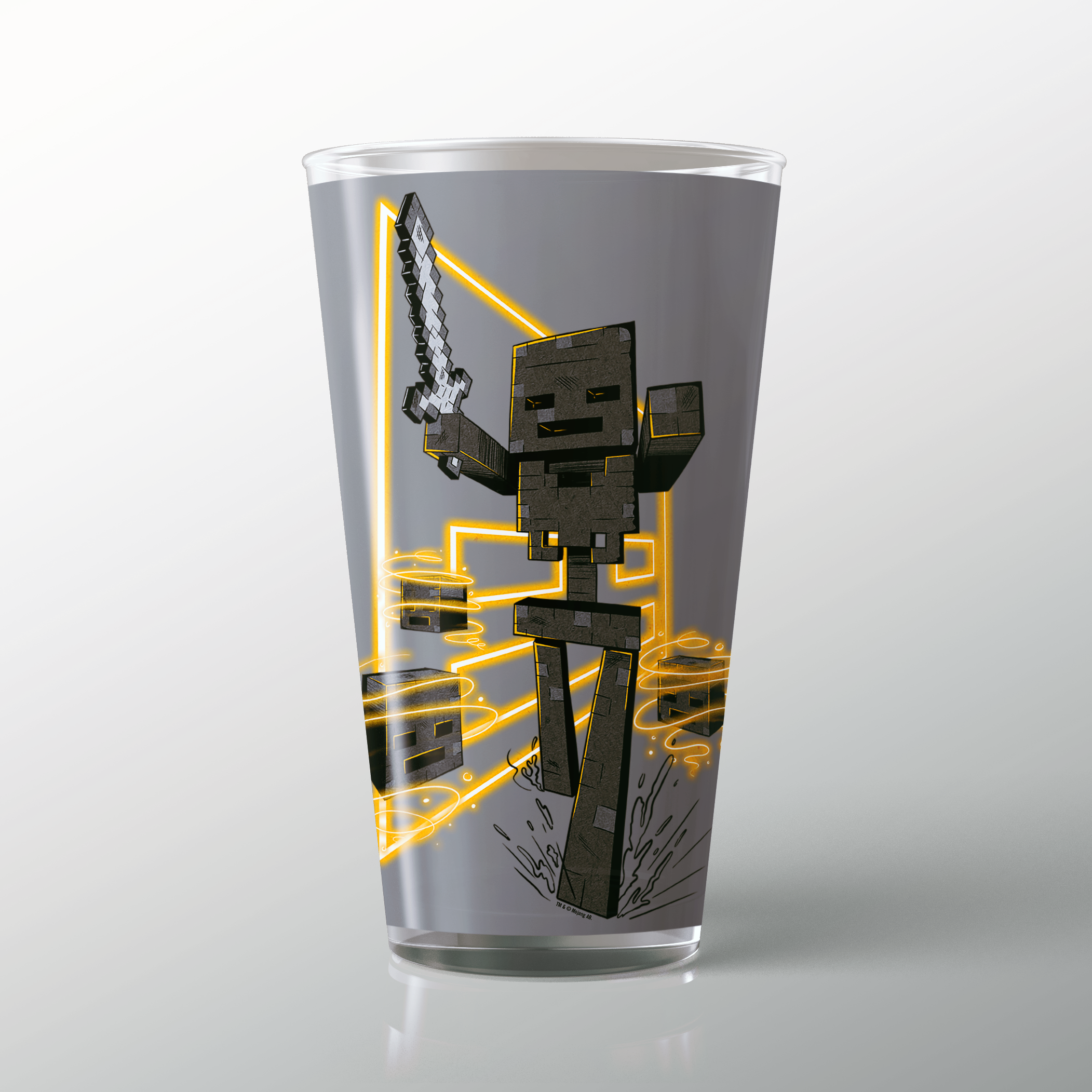 Minecraft Wither Skeleton 17 oz Pint Glass