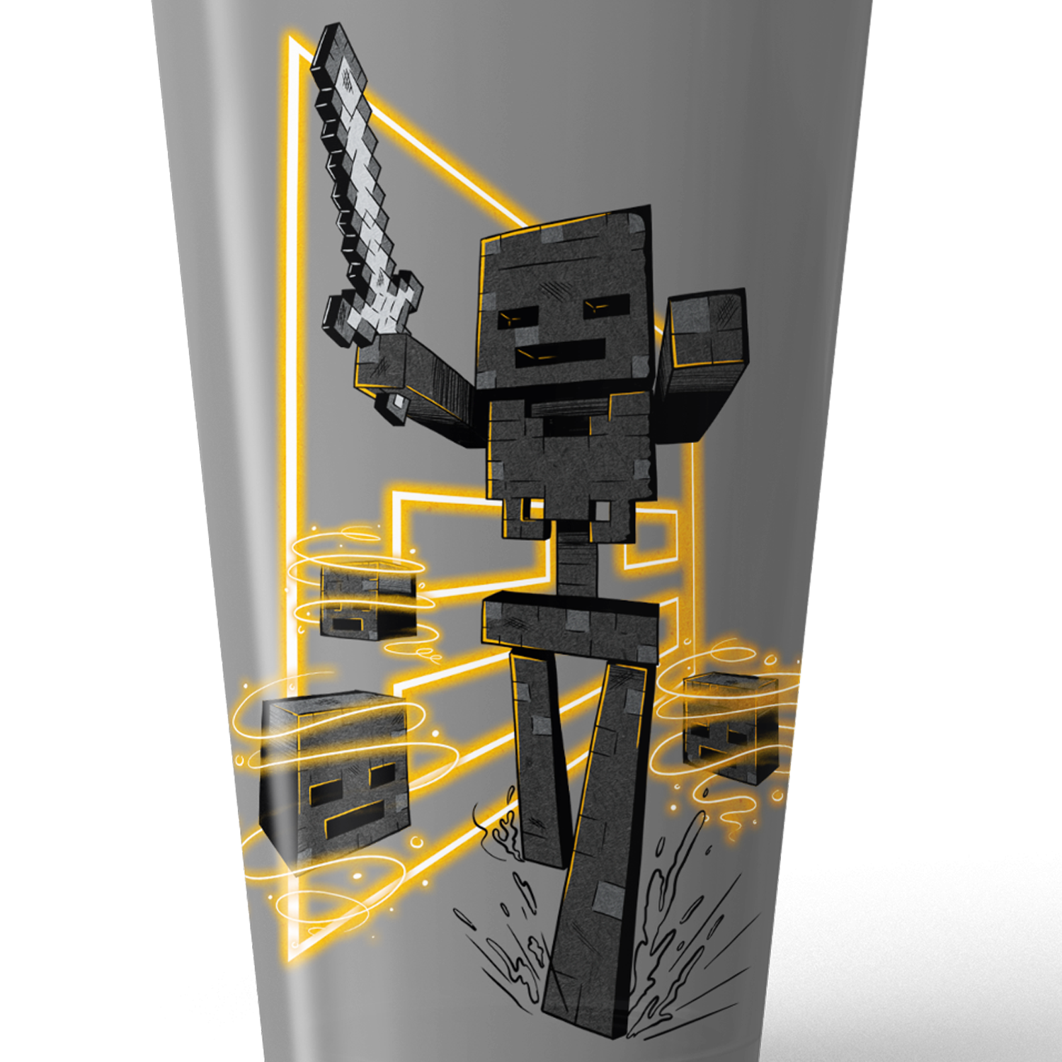 Minecraft Wither Skeleton 17 oz Pint Glass