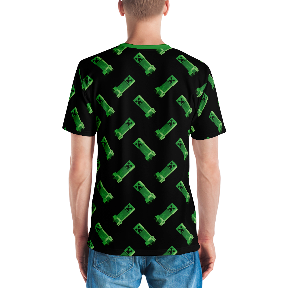 Minecraft Creeper Pattern Unisex Short Sleeve T-Shirt