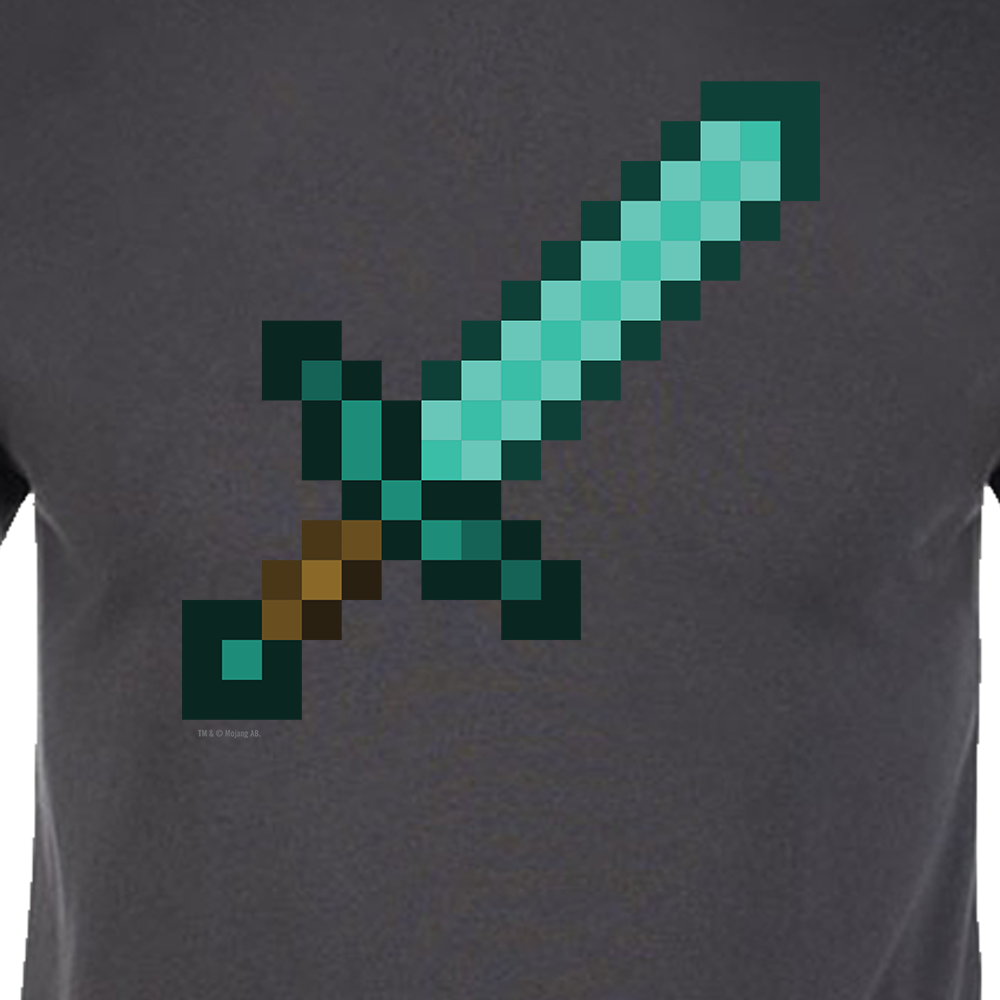 Minecraft Sword Adult Short Sleeve T-Shirt