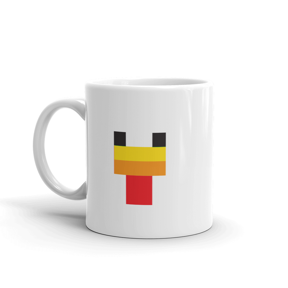 Minecraft Chicken Face White Mug