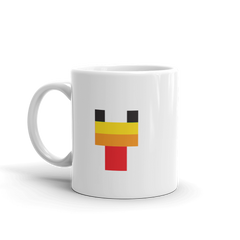 Minecraft Chicken Face White Mug