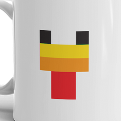 Minecraft Chicken Face White Mug