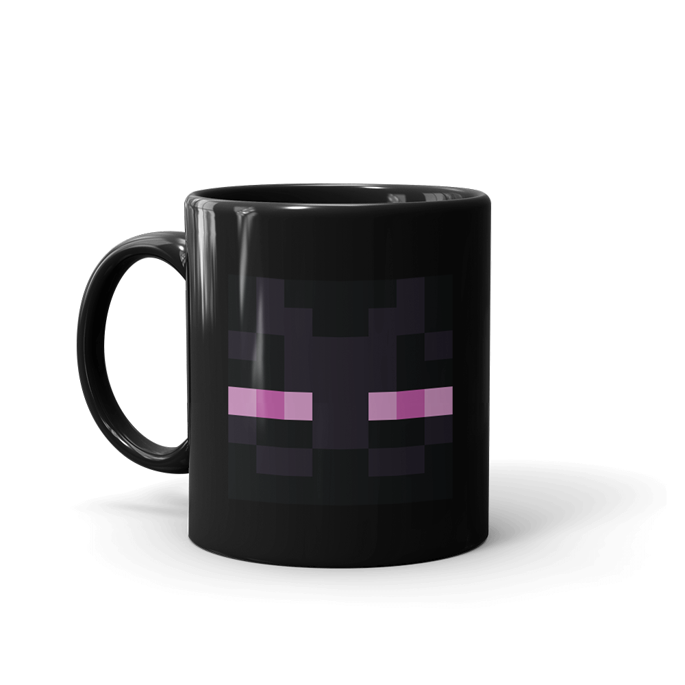 Minecraft Enderman Eyes Black Mug