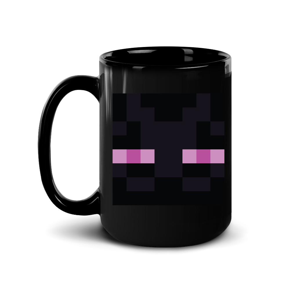 Minecraft Enderman Eyes Black Mug