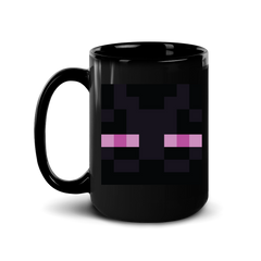 Minecraft Enderman Eyes Black Mug