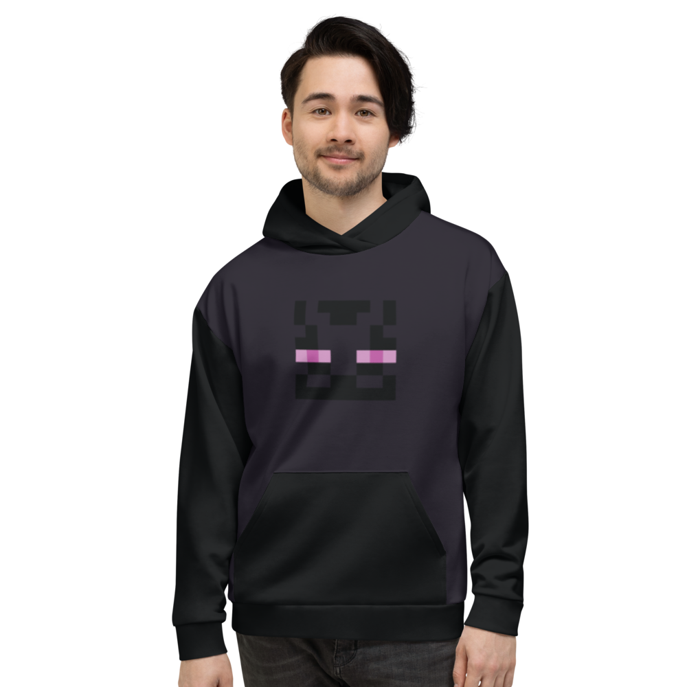 Minecraft Enderman Eyes Adult Hoodie