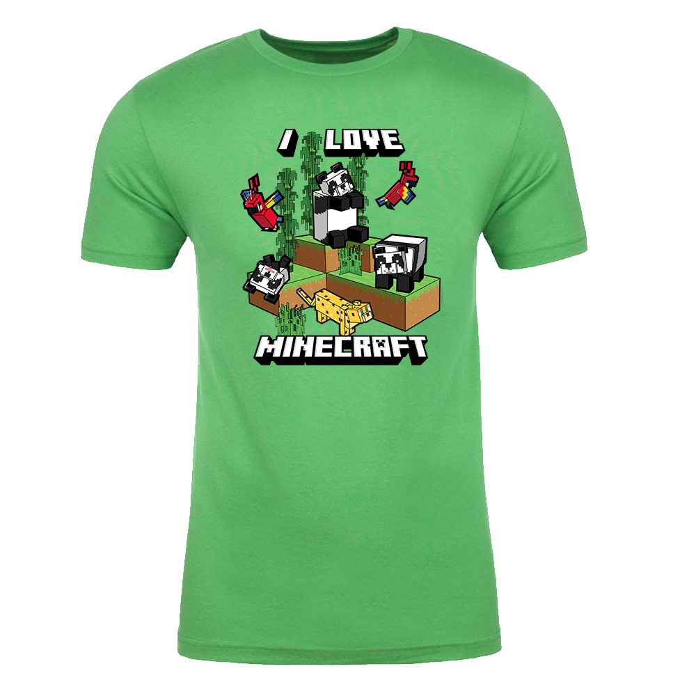 Minecraft Panda Adult Short Sleeve T-Shirt