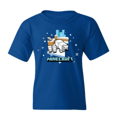 Minecraft Polar Bear Kids Short Sleeve T-Shirt